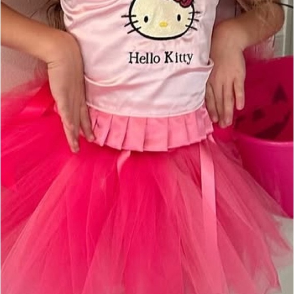 Hello Kitty Pink and White Tutu Dress